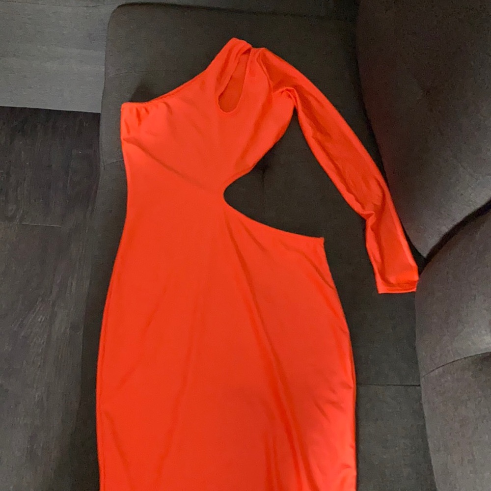 Women sexy orange dress